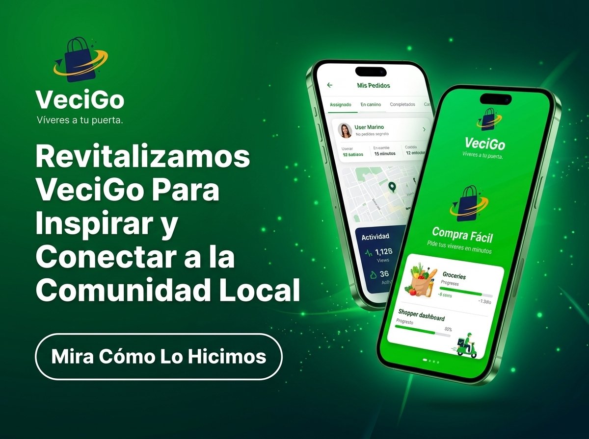 Vecigo pantalla de inicio